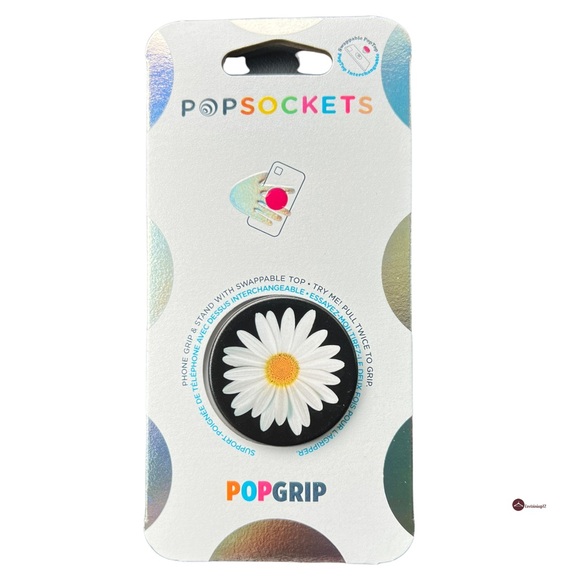 POPSOCKETS PopGrip White Daisy Flower Phone Grip Stand - Picture 6 of 8